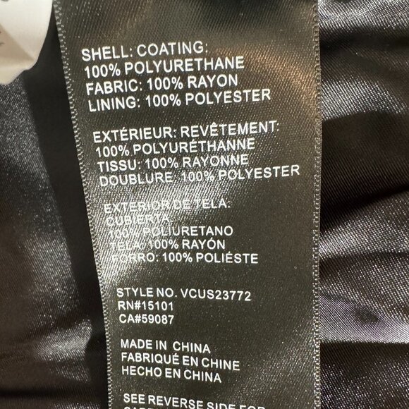 NWOT Vince Camuto Black Faux Leather Jacket - Size Medium - Picture 12 of 14